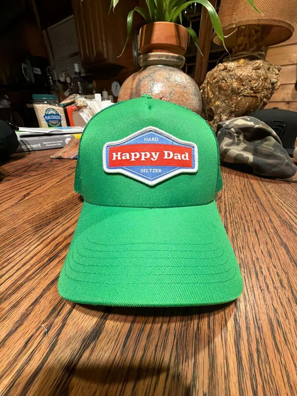 Happy Dad Hard Seltzer Green Snapback Trucker Hat UFC Suga Sean New With Sticker